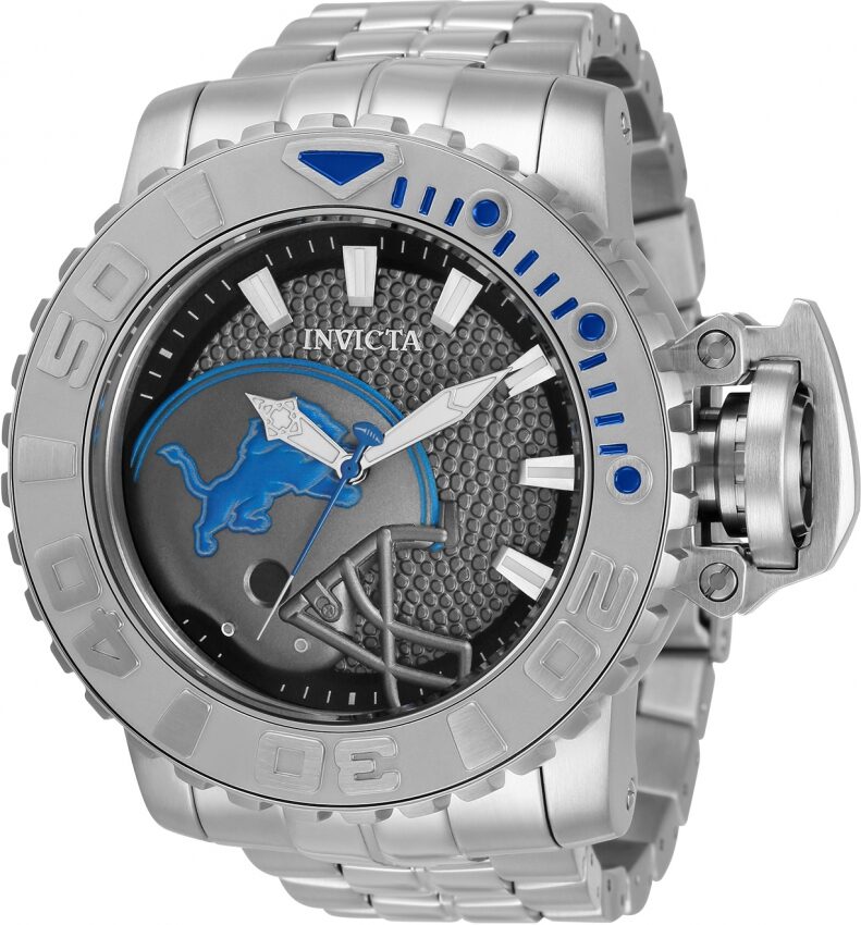 Invicta NFL Detroit Lions Automatic Grey Dial Men's Watch #33006 - Watches of America