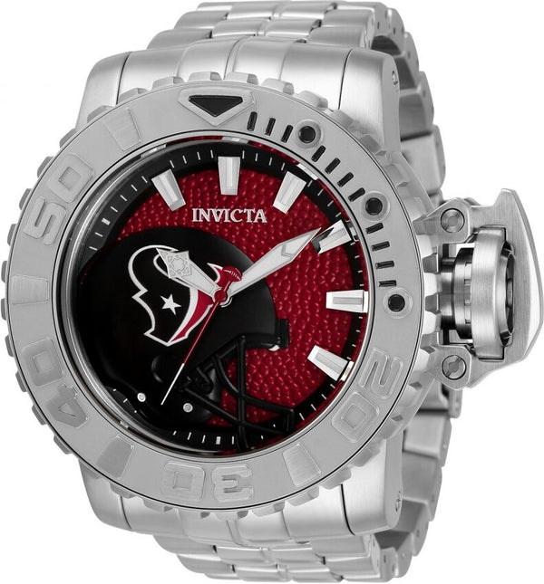 Invicta NFL Houston Texans Automatic Red Dial Men's Watch #33008 - Watches of America