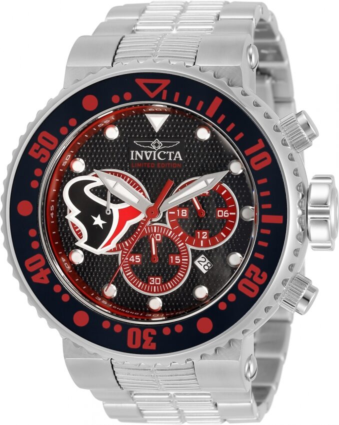 Invicta NFL Houston Texans Chronograph Quartz Men's Watch #33127 - Watches of America