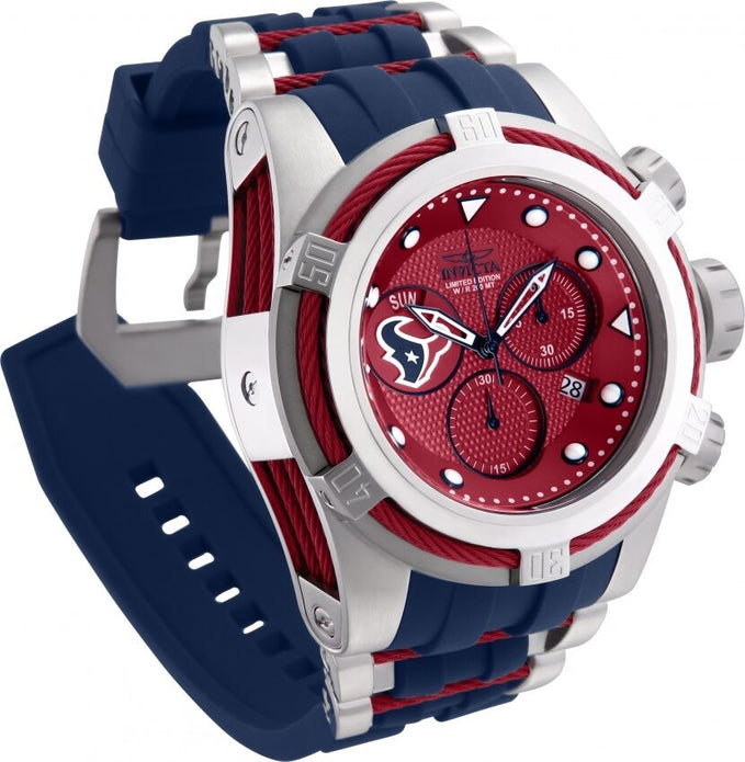 Invicta NFL Houston Texans Chronograph Quartz Red Dial Men's Watch