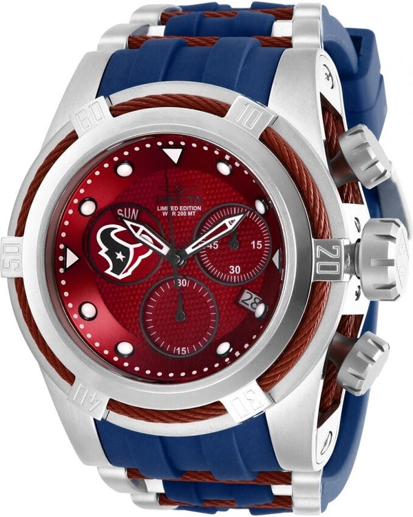 Invicta NFL Houston Texans Chronograph Quartz Red Dial Men's Watch