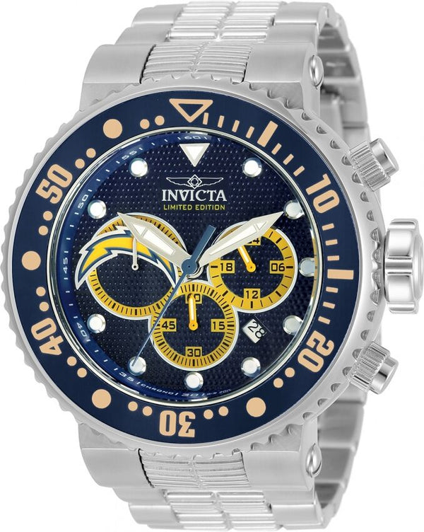 Invicta NFL Los Angeles Chargers Chronograph Quartz Men's Watch #33131 - Watches of America