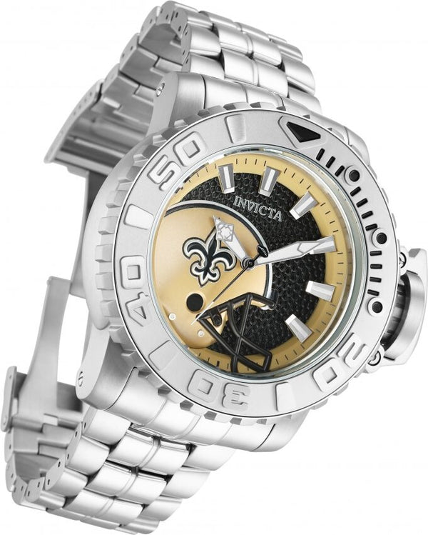 Invicta NFL  New Orleans Saints Automatic Black Dial Men's Watch #33025 - Watches of America #2