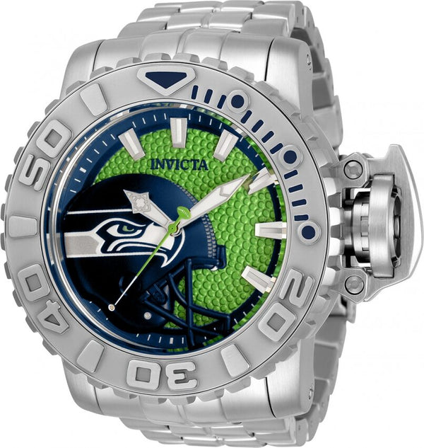 Invicta NFL Seattle Seahawks Automatic Green Dial Men's Watch #33040 - Watches of America