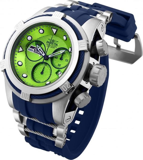 Invicta NFL Seattle Seahawks Chronograph Quartz Green Dial Men's Watch #30251 - Watches of America #2