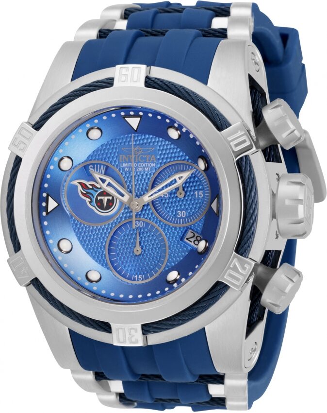 Invicta NFL Tennessee Titans Chronograph Quartz Blue Dial Men's Watch #30253 - Watches of America