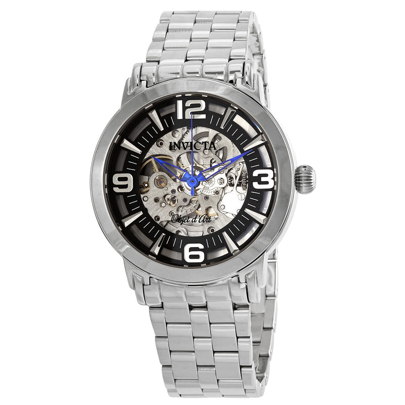 Invicta Objet D Art Automatic Black Skeleton Dial Men's Watch #22598 - Watches of America