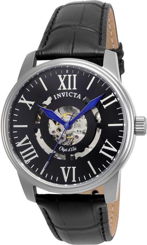 Invicta Objet D Art Automatic Black Skeleton Dial Men's Watch #22600 - Watches of America