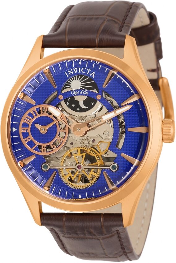 Invicta Objet D Art Automatic Blue Dial Men's Watch #30445 - Watches of America