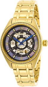 Invicta Objet D Art Automatic Crystal Black Dial Ladies Watch #26356 - Watches of America