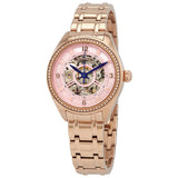 Invicta Objet D Art Automatic Crystal Rose Gold Dial Ladies Watch #26358 - Watches of America