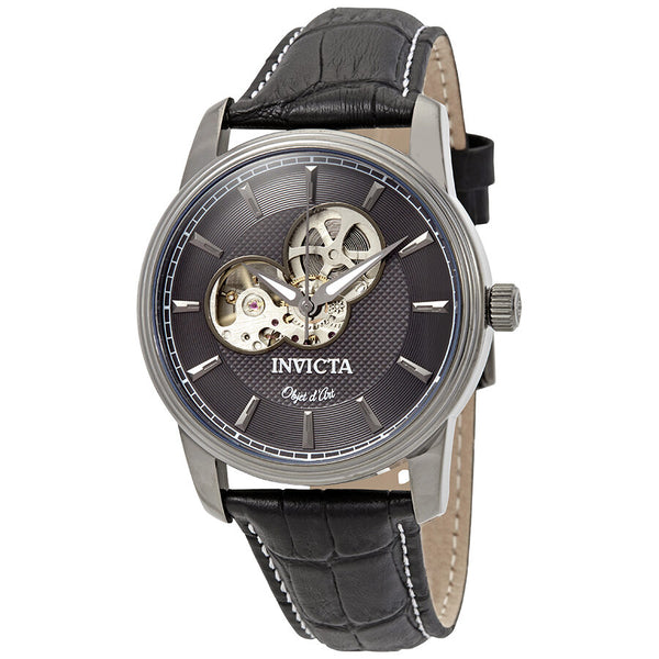 Invicta Objet D Art Automatic Grey Skeleton Dial Men's Watch #22619 - Watches of America