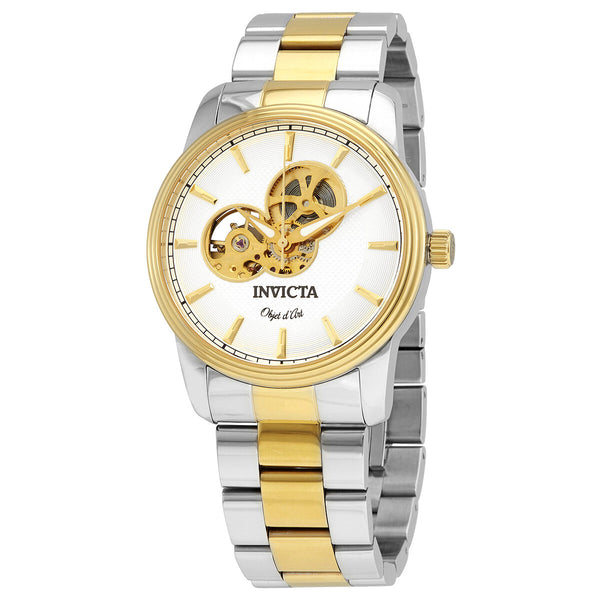 Invicta Objet D Art Automatic Silver Dial Two-tone Men's Watch #27561 - Watches of America