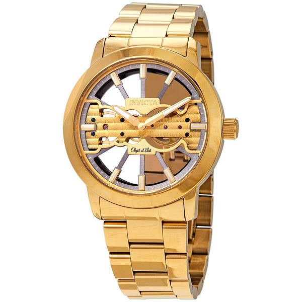 Invicta Objet D Art Gold Dial Men's Watch #25270 - Watches of America