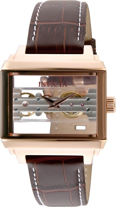 Invicta Objet D Art Hand Wind Rose Gold Dial Men's Watch #32172 - Watches of America