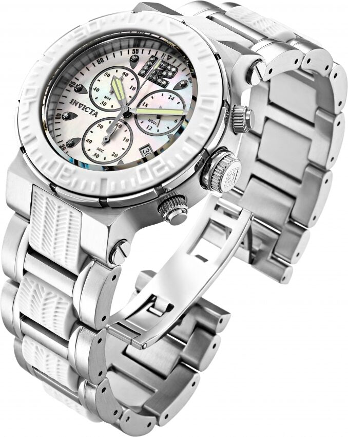 Invicta Ocean Reef Chronograph Quartz White Dial Ladies Watch #29666 - Watches of America #2