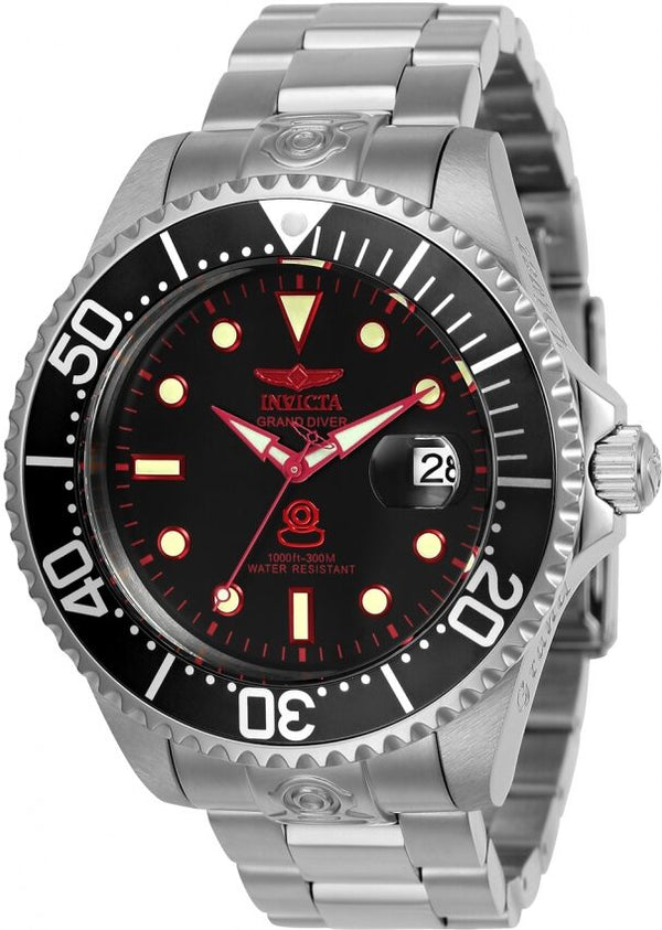 Invicta Pro Diver Automatic Black Dial Stainless Steel Men's Watch #24764 - Watches of America