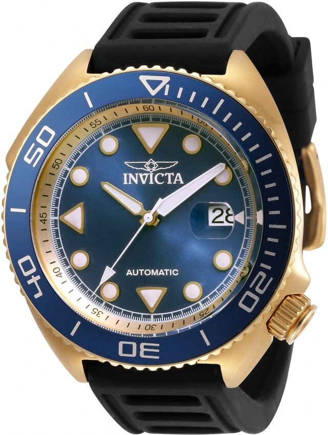 Invicta Pro Diver Automatic Blue Dial Black Silicone Men's Watch #30426 - Watches of America