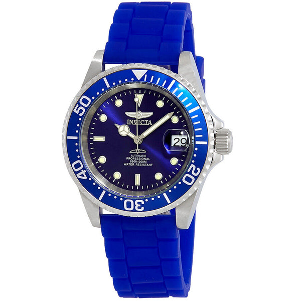 Invicta Pro Diver Automatic Blue Dial Blue Silicone Men's Watch #23679 - Watches of America