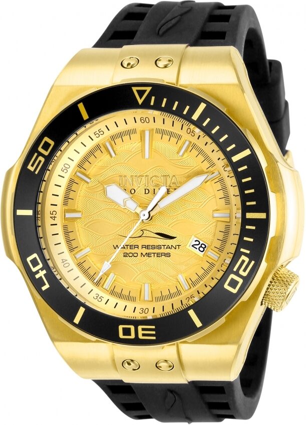 Invicta Pro Diver Automatic Gold Dial Men's Watch #25775 - Watches of America