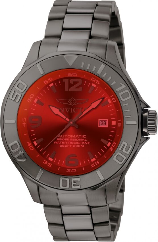 Invicta Pro Diver Automatic Red Dial Men's Watch #0423 - Watches of America