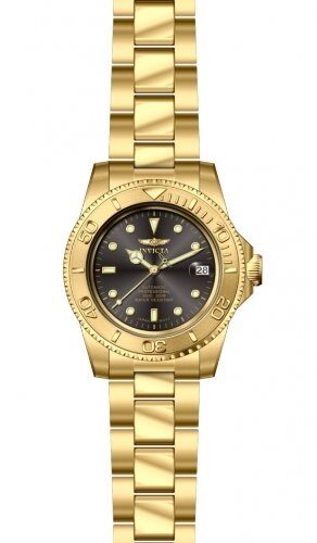 Invicta Pro Diver Black Dial Gold Ion-plated Men's Watch #15848 - Watches of America