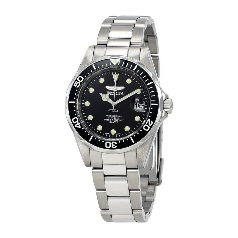 Invicta Pro Diver Black Dial Stainless Steel Men's Watch 17046