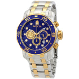 Invicta Pro Diver Chronograph Quartz Blue Dial Men's Watch #24849 - Watches of America