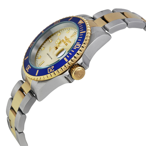 Invicta Pro Diver Champagne Dial Two-tone Men's Watch #ILE8928OBA - Watches of America #2