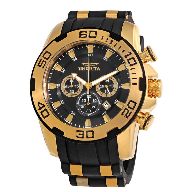 Invicta Pro Diver Chronograph Black Dial Men's Watch #22312 - Watches of America