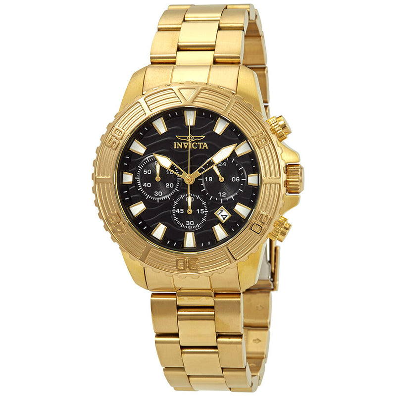 Invicta Pro Diver Chronograph Black Dial Men's Watch #24000 - Watches of America