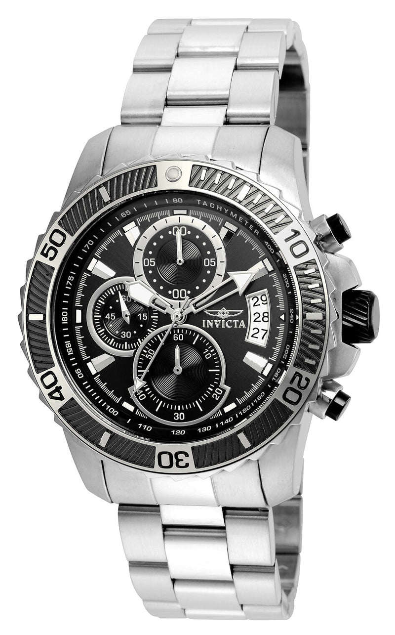 Invicta Pro Diver Chronograph Black Dial Men's Watch #22412 - Watches of America