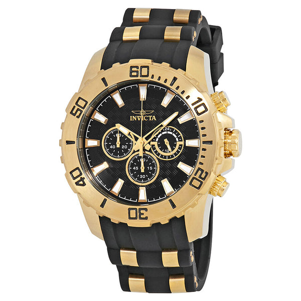 Invicta Pro Diver Chronograph Black Dial Men's Watch #22557 - Watches of America