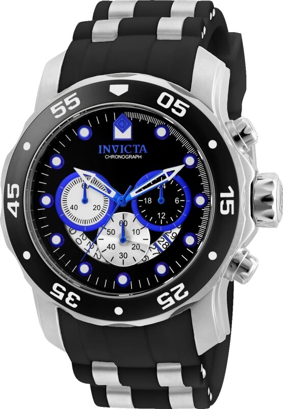 Invicta Pro Diver Chronograph Black Dial Men's Watch #24851 - Watches of America