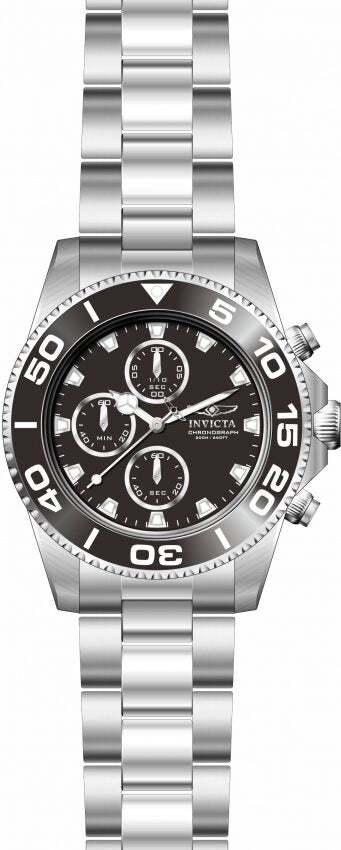 Invicta Pro Diver Chronograph Black Dial Men's Watch #28689 - Watches of America