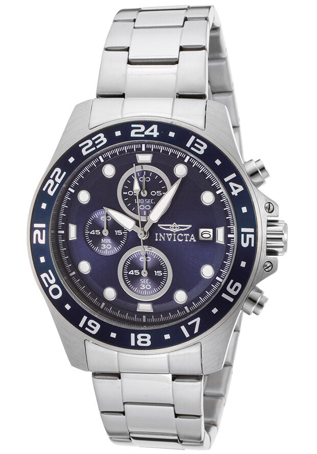 Invicta Pro Diver Chronograph Blue Dial Men's Watch #15205 - Watches of America