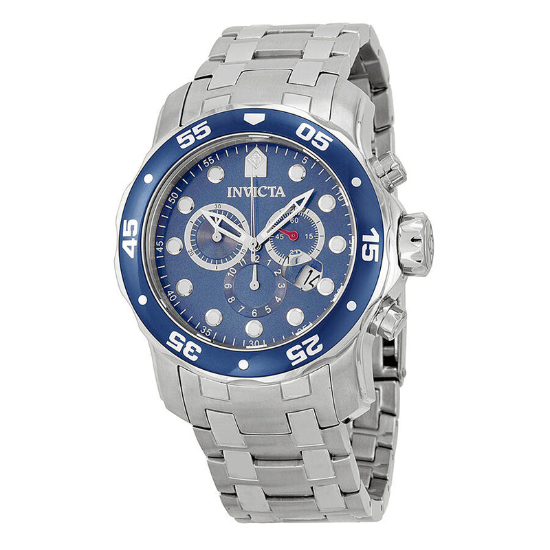 Invicta Pro Diver Chronograph Blue Dial Men's Watch #0070 - Watches of America