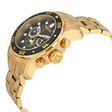 Invicta Pro Diver Chronograph Charcoal Dial Gold Ion-plated Men's Watch#80064 - Watches of America #2