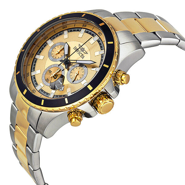 Invicta Pro Diver Chronograph Gold Dial Two-tone Men's Watch #12456 - Watches of America #2