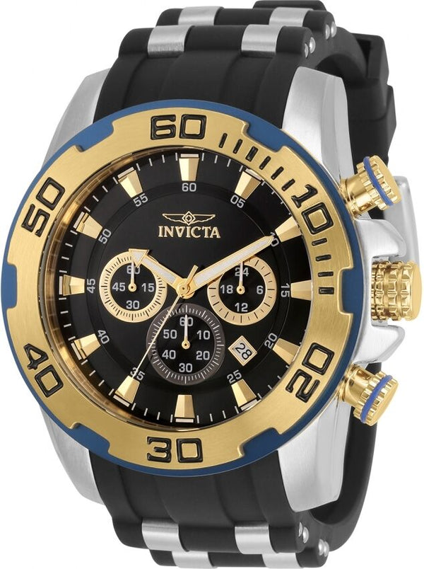 Invicta Pro Diver Chronograph Quartz Black Dial Men's Watch #30765 - Watches of America