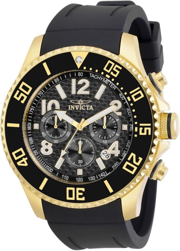 Invicta Pro Diver Chronograph Quartz Black Dial Men's Watch #30987 - Watches of America