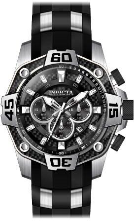 Invicta Pro Diver Chronograph Quartz Black Dial Men's Watch #33834 - Watches of America