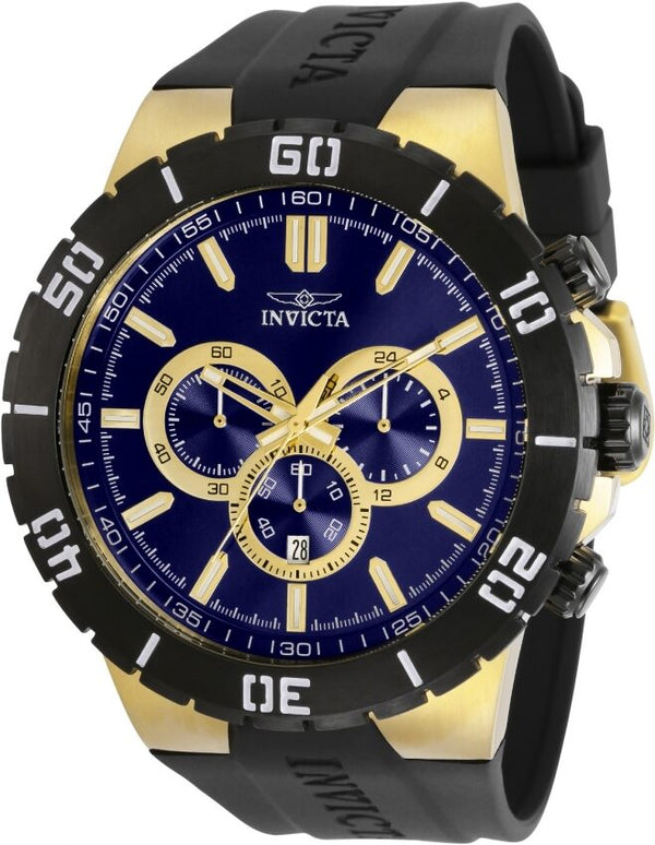 Invicta Pro Diver Chronograph Quartz Blue Dial Men's Watch #30728 - Watches of America