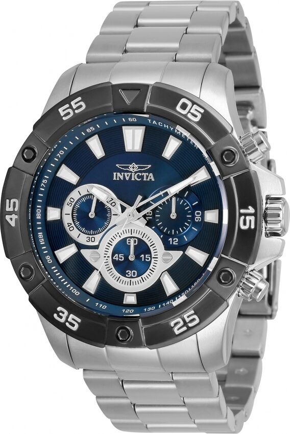 Invicta Pro Diver Chronograph Quartz Blue Dial Men's Watch #30754 - Watches of America