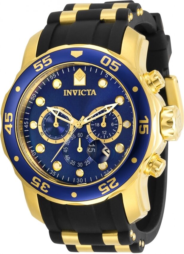 Invicta Pro Diver Chronograph Quartz Blue Dial Men's Watch #30763 - Watches of America