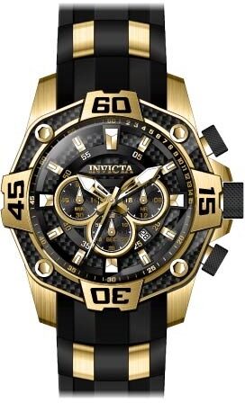 Invicta Pro Diver Chronograph Quartz Black Dial Men's Watch #33837 - Watches of America