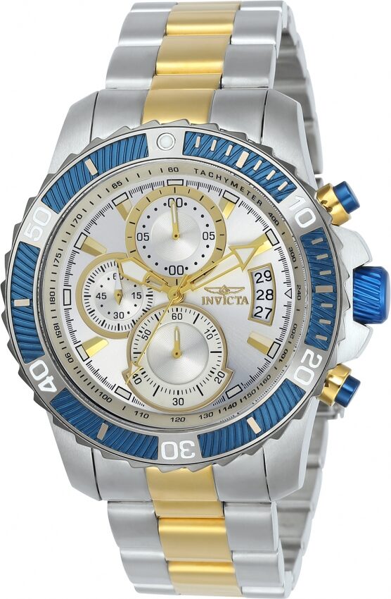 Invicta Pro Diver Chronograph Silver Dial Men's Watch #23994 - Watches of America