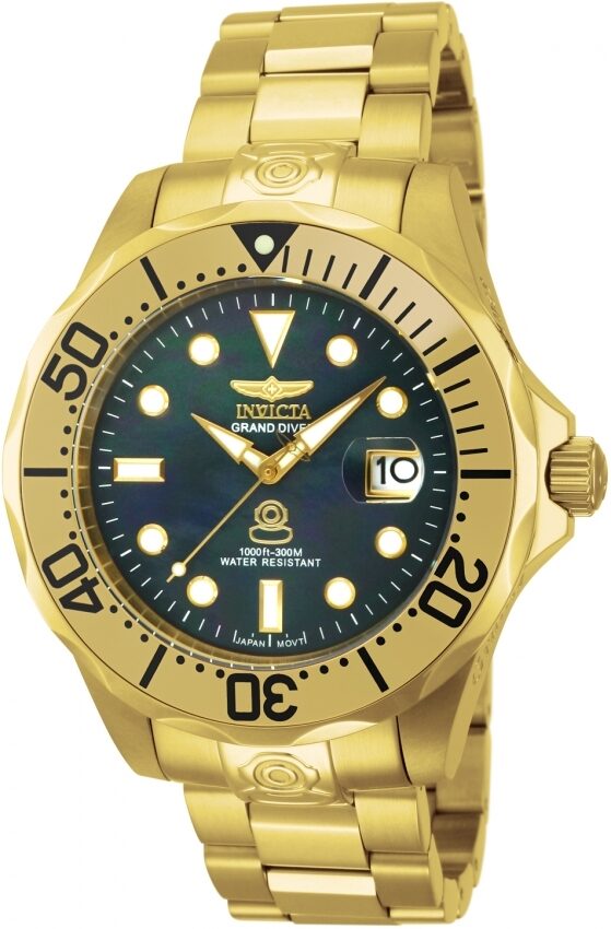 Invicta Pro Diver Grand Diver Black Perl Dial Men's Watch #13940 - Watches of America