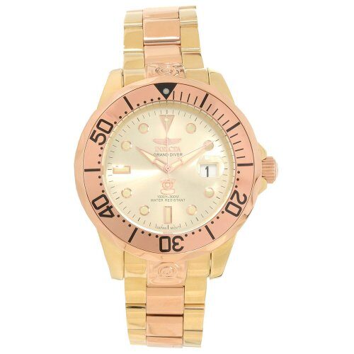 Invicta Pro Diver Grand Gold Dial Two-tone Men's Watch #16039 - Watches of America