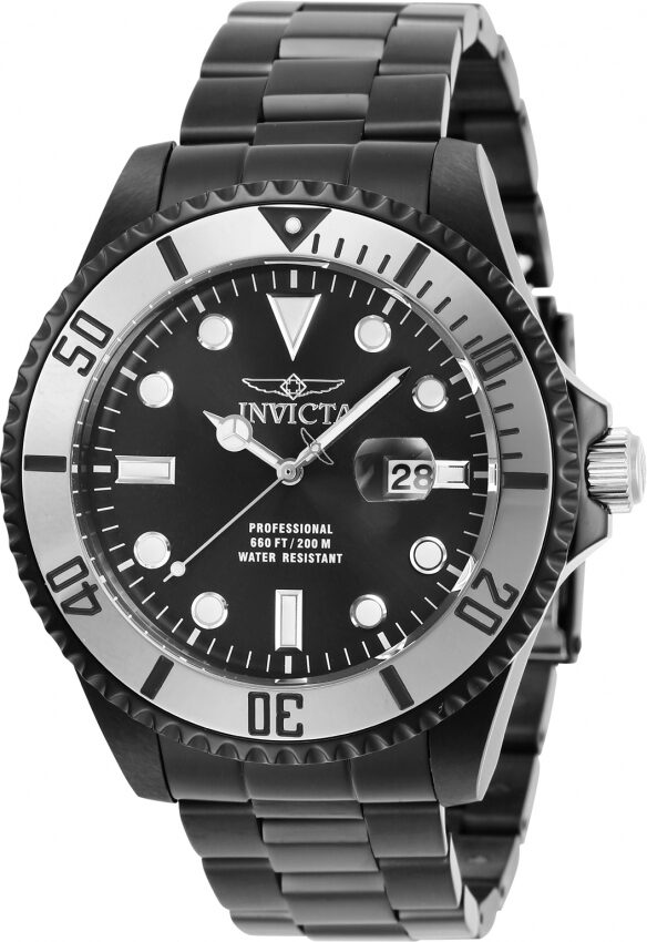 Invicta Pro Diver Quartz Black Dial Men's Watch #27542 - Watches of America